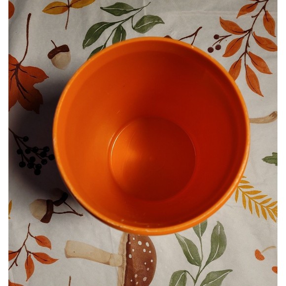 Tupperware Vintage Orange Container 321-11 Pour Lid 563-21 Container 32oz - Picture 8 of 9